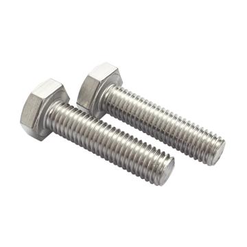 奥峰 DIN933全牙外六角螺栓，M6-1.0X10，不锈钢316，强度A4-70